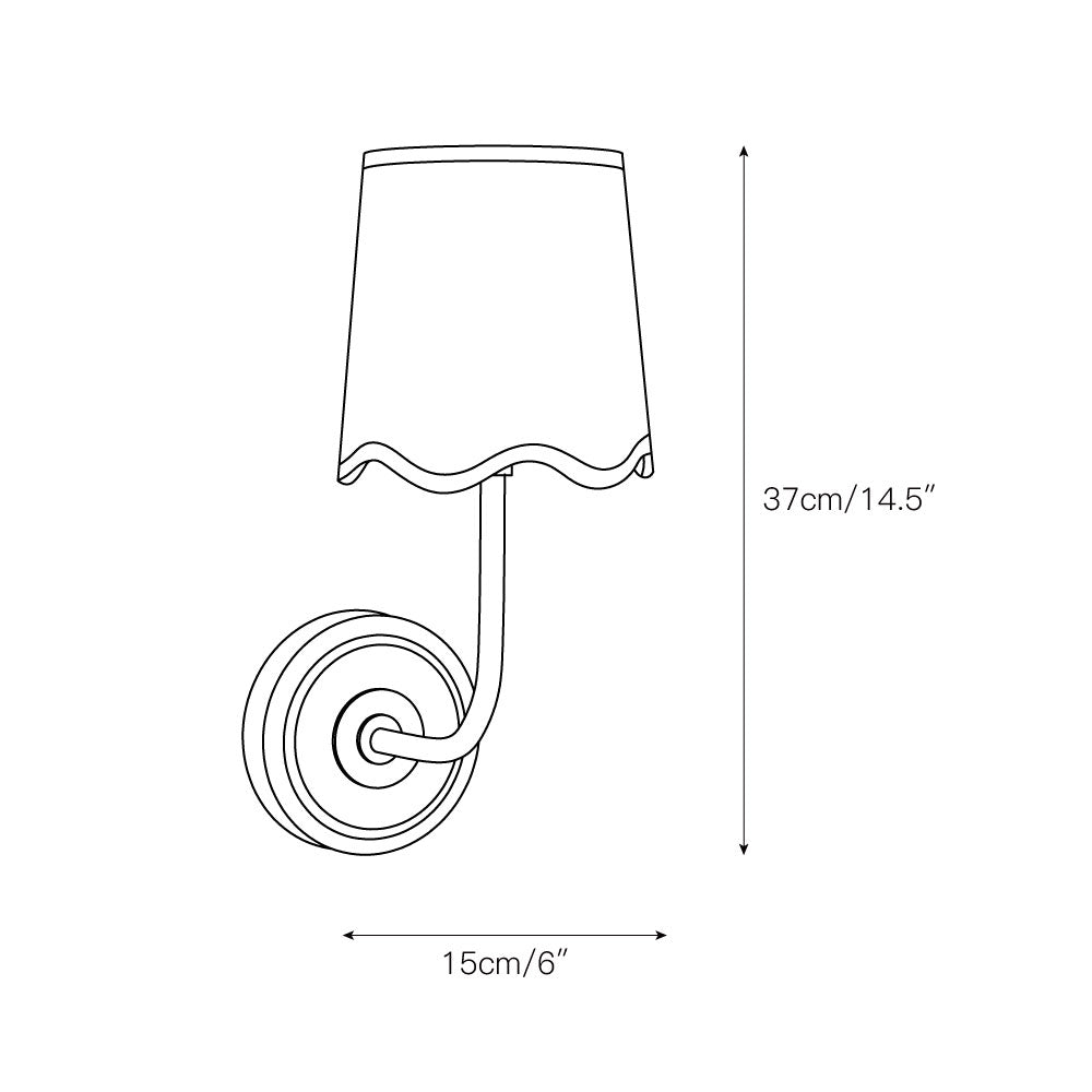 Sifuvyo Modern Minimalist Fabric Metal Wall Lamp - Lamp Copper