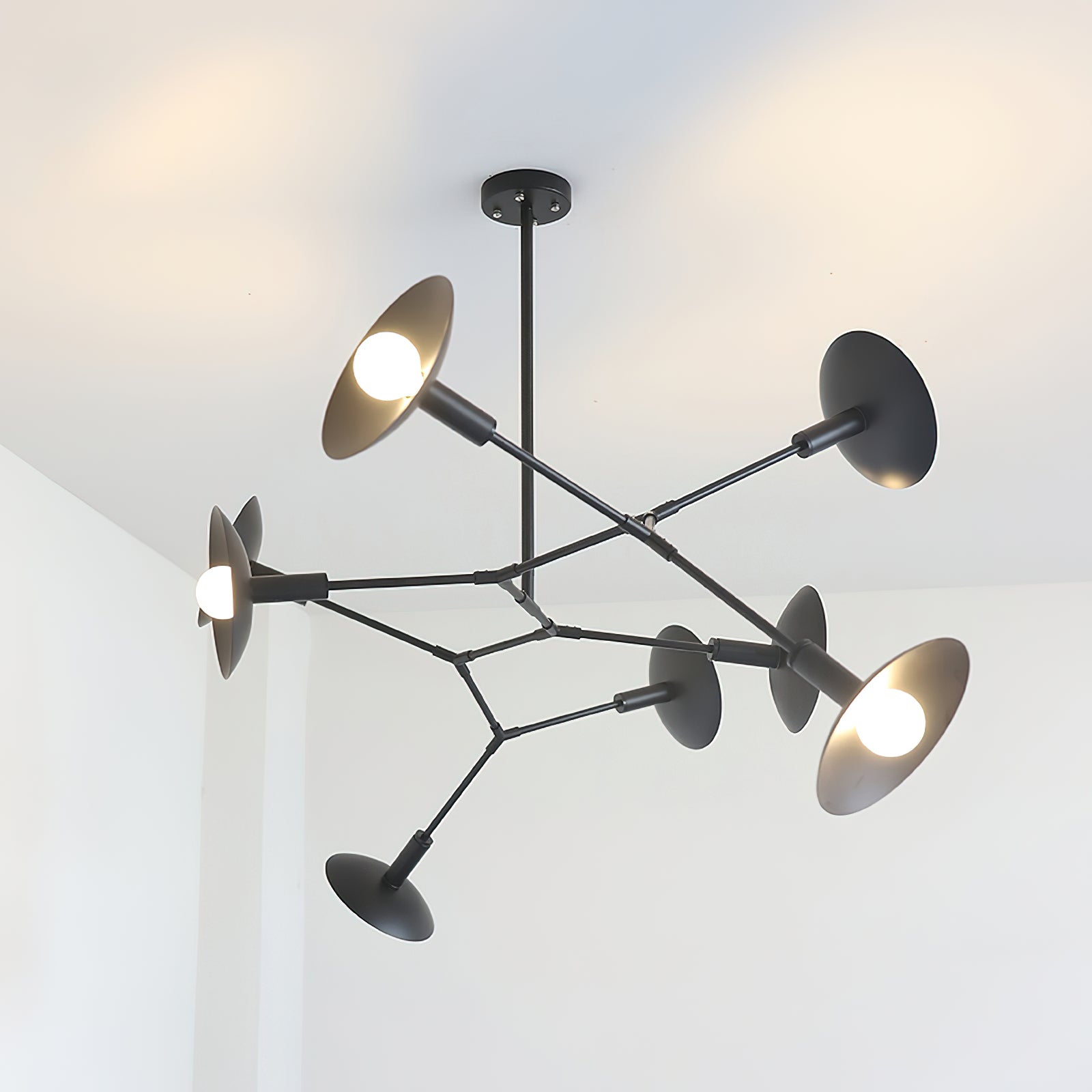 Tinduvyo Modern Minimalist Metal Glass Chandelier - Lamp Copper