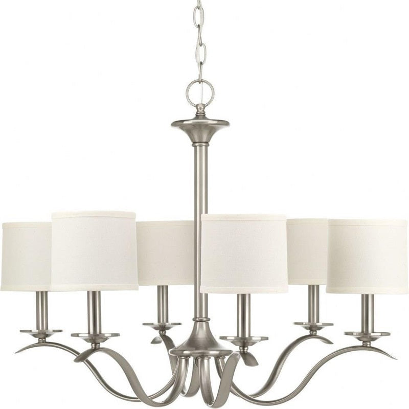 Vatnuvys Traditional Premium Brass Fabric Metal Chandelier - Lamp Copper