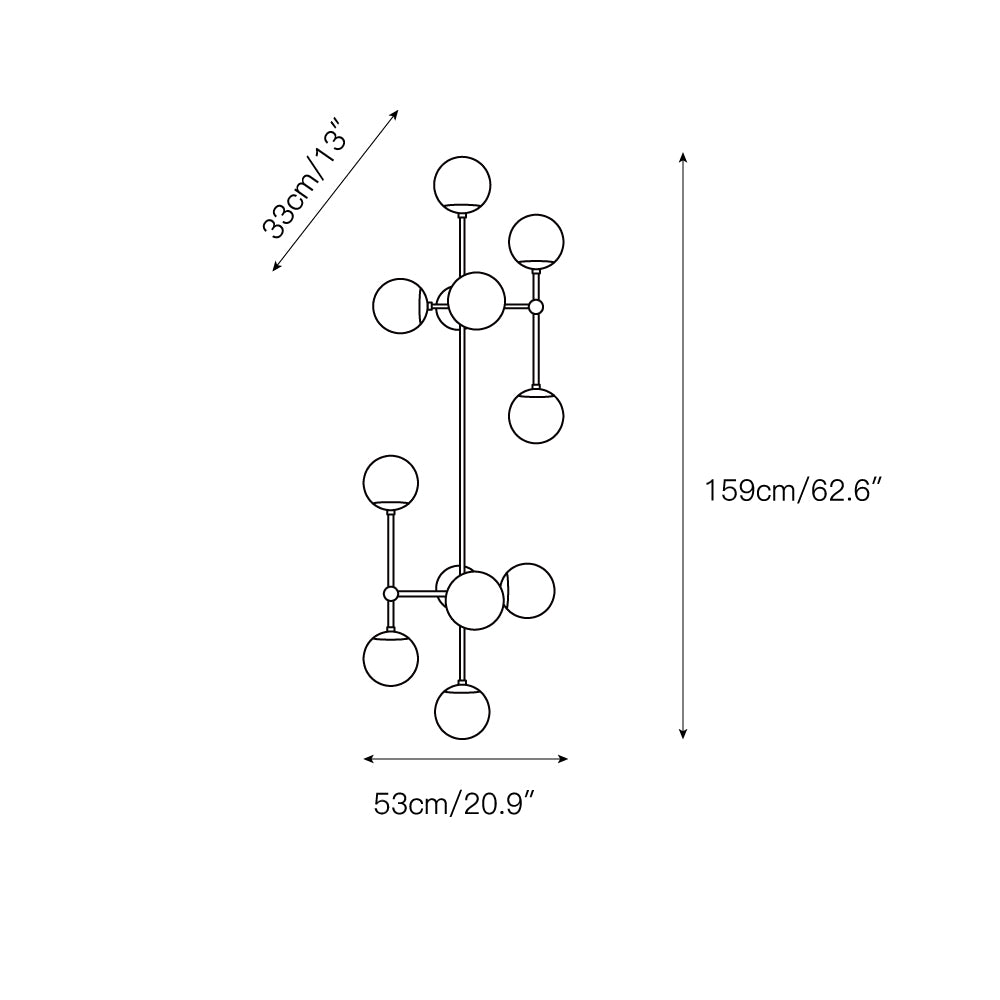 Ulfuvyo Modern Minimalist Glass Metal Wall Lamp - Lamp Copper