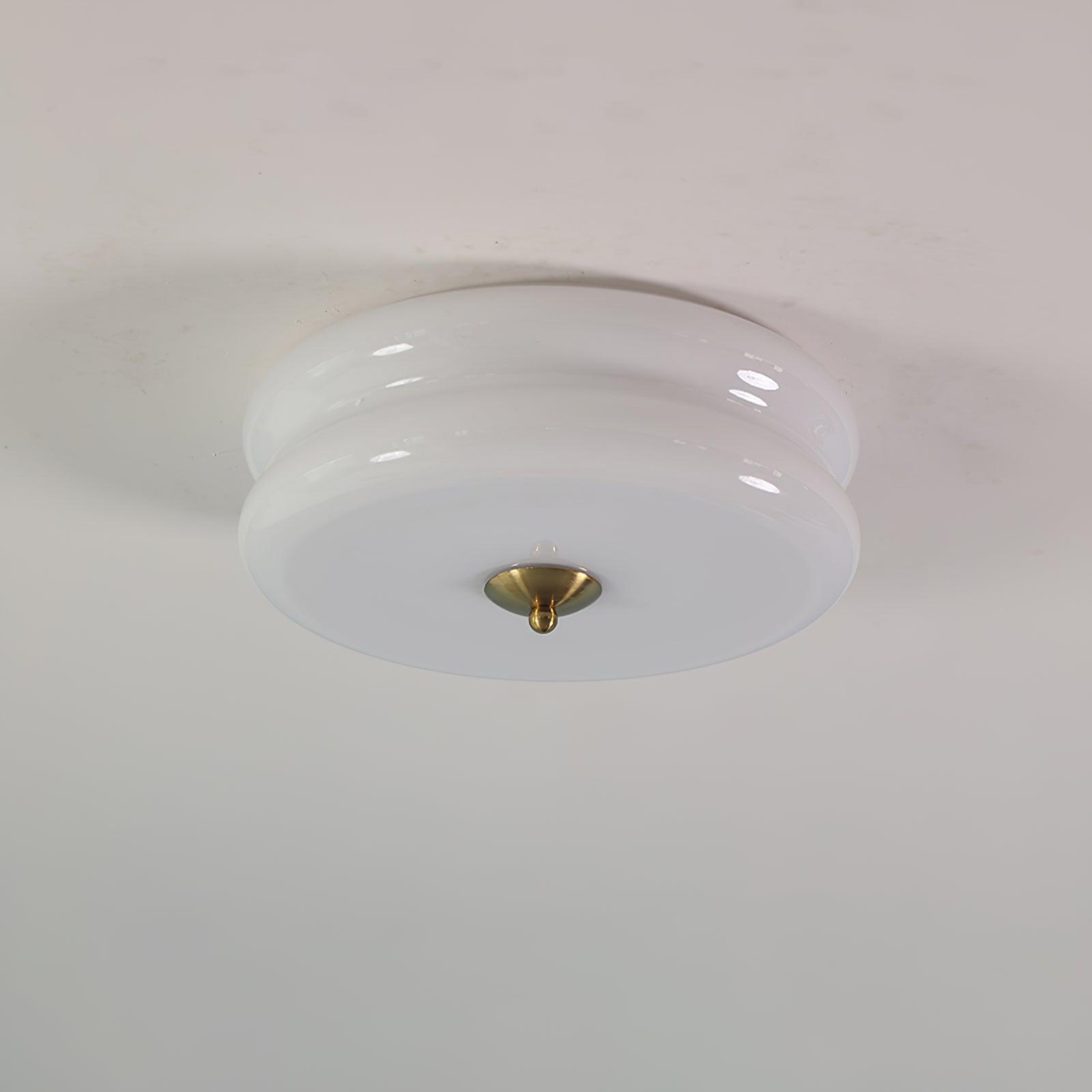 Valentina Lampada da Soffitto Tonda a Incasso Vintage a Due Strati