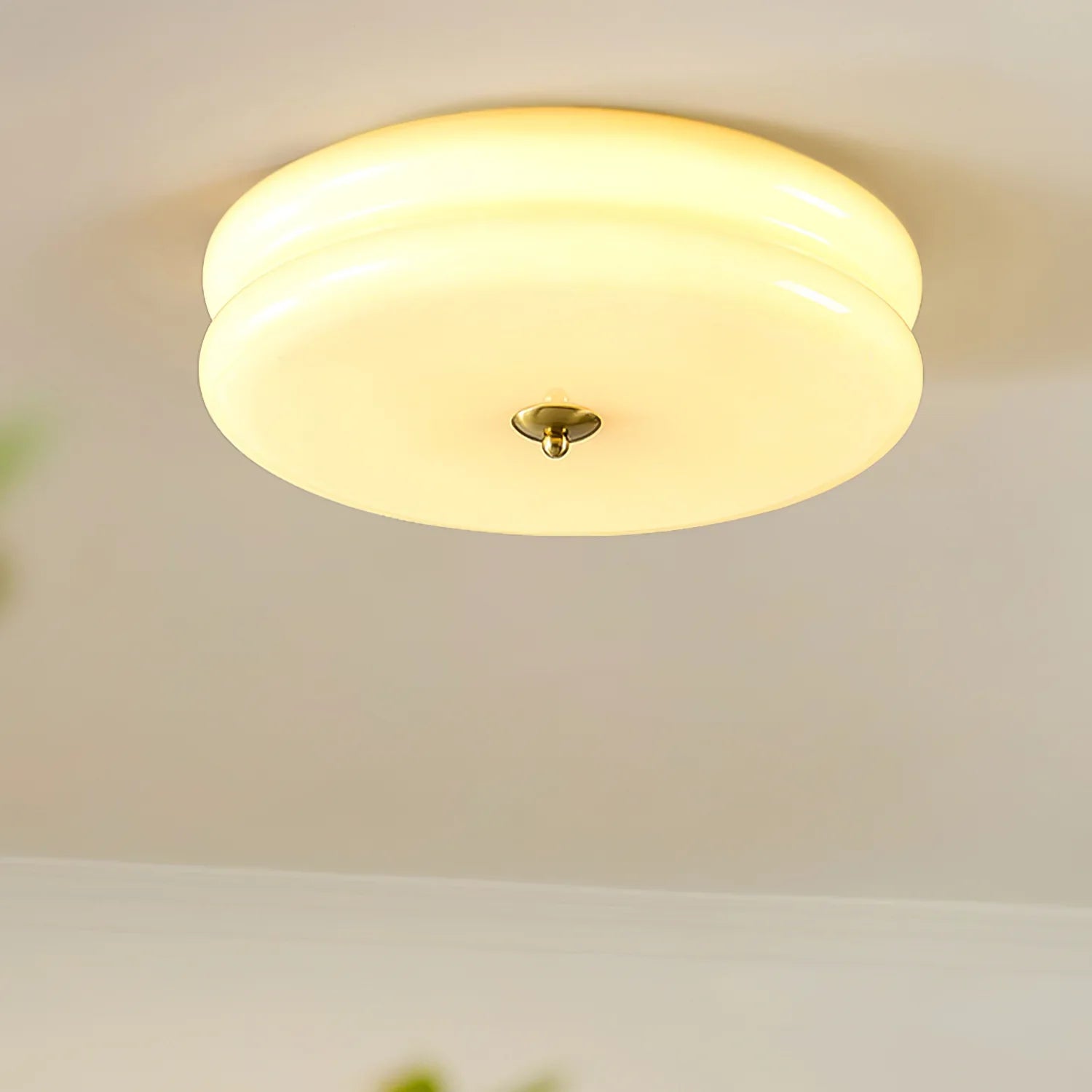 Valentina Lampada da Soffitto Tonda a Incasso Vintage a Due Strati
