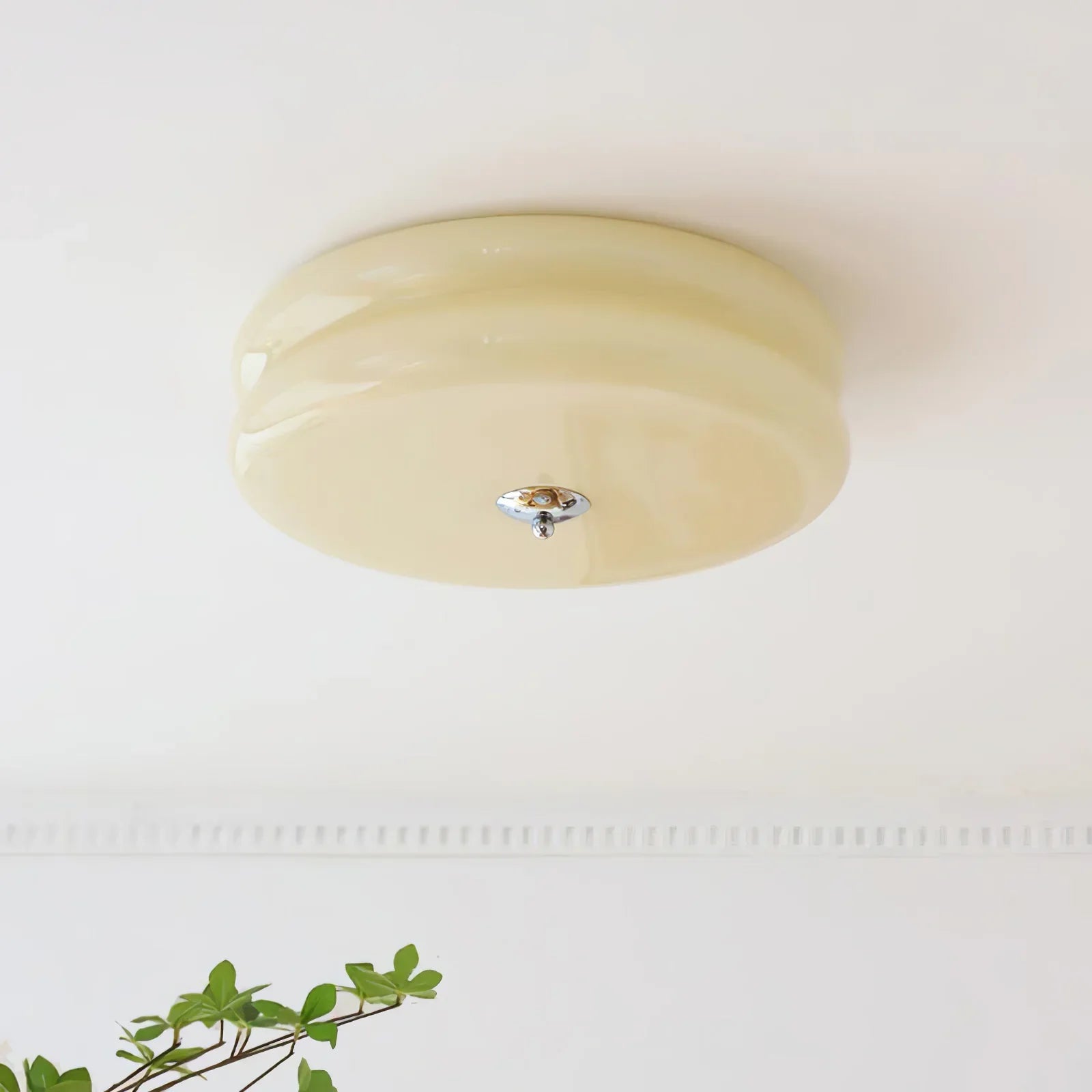 Valentina Lampada da Soffitto Tonda a Incasso Vintage a Due Strati