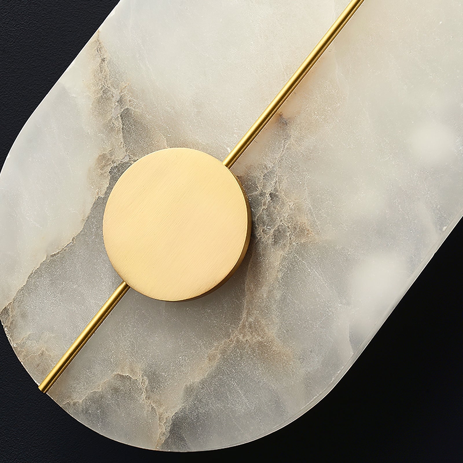 Waegnuvyo Modern Minimalist Alabaster Wall Lamp - Lamp Copper