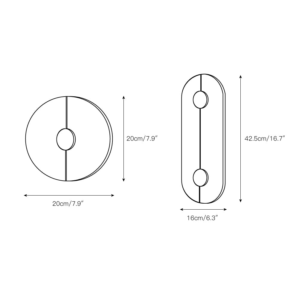 Waegnuvyo Modern Minimalist Alabaster Wall Lamp - Lamp Copper