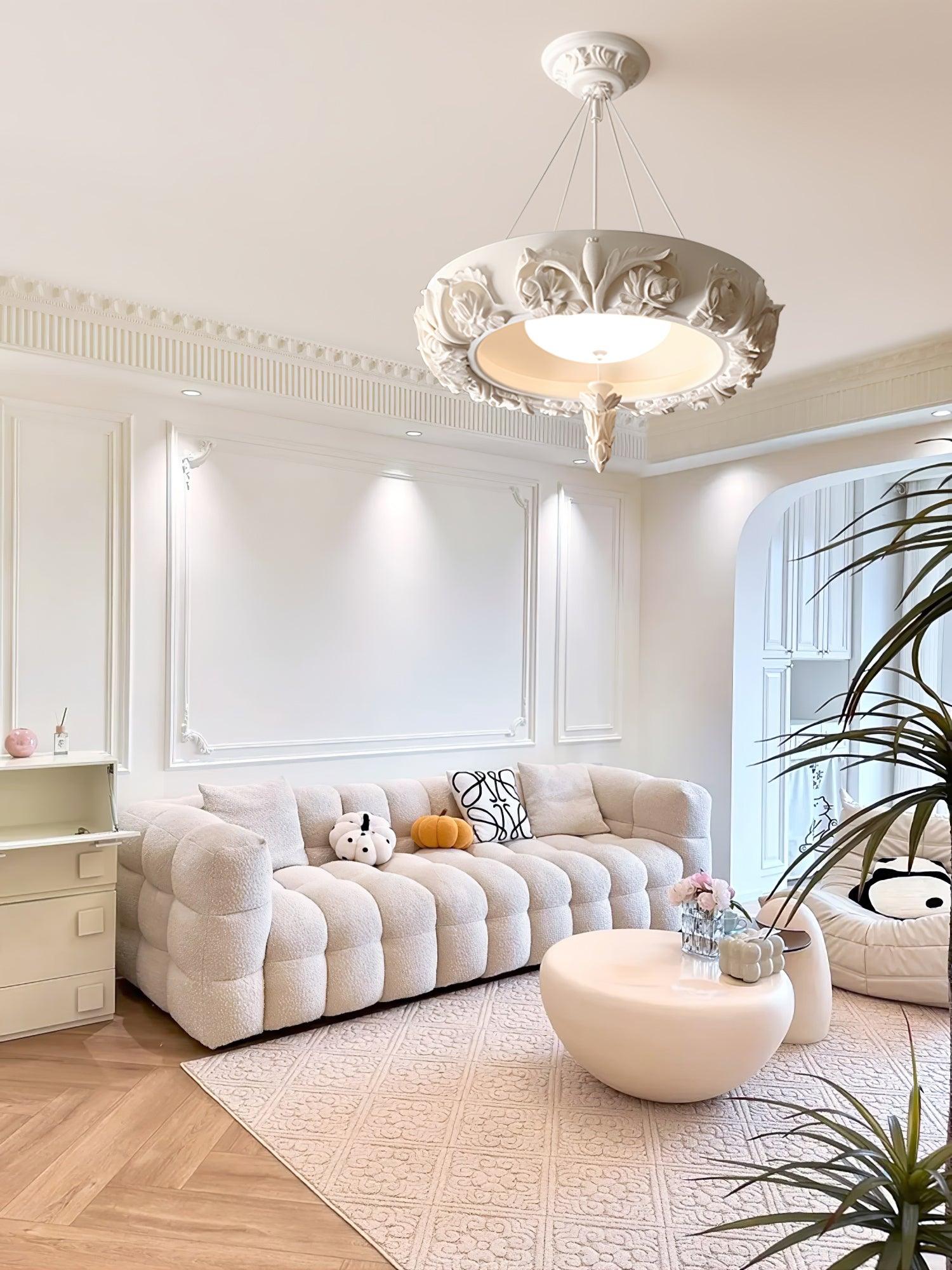 Rococo Plaster Pendant Chandelier - Blowlighting