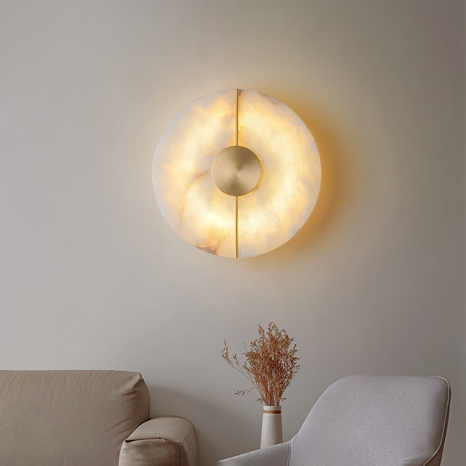 Citheira Minimalist Alabaster Wall Light - Neutralighting