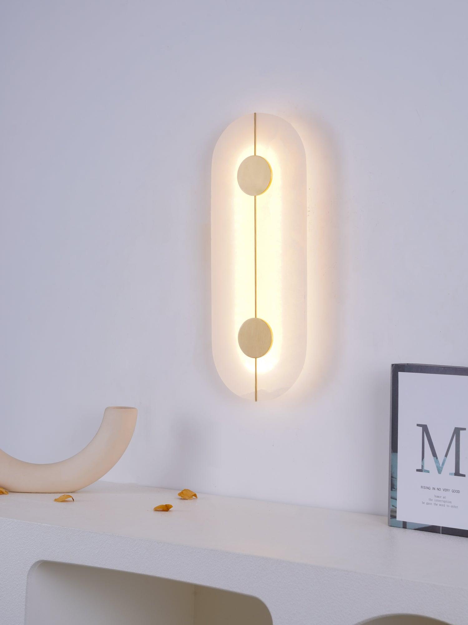 Citheira Minimalist Alabaster Wall Light - Neutralighting
