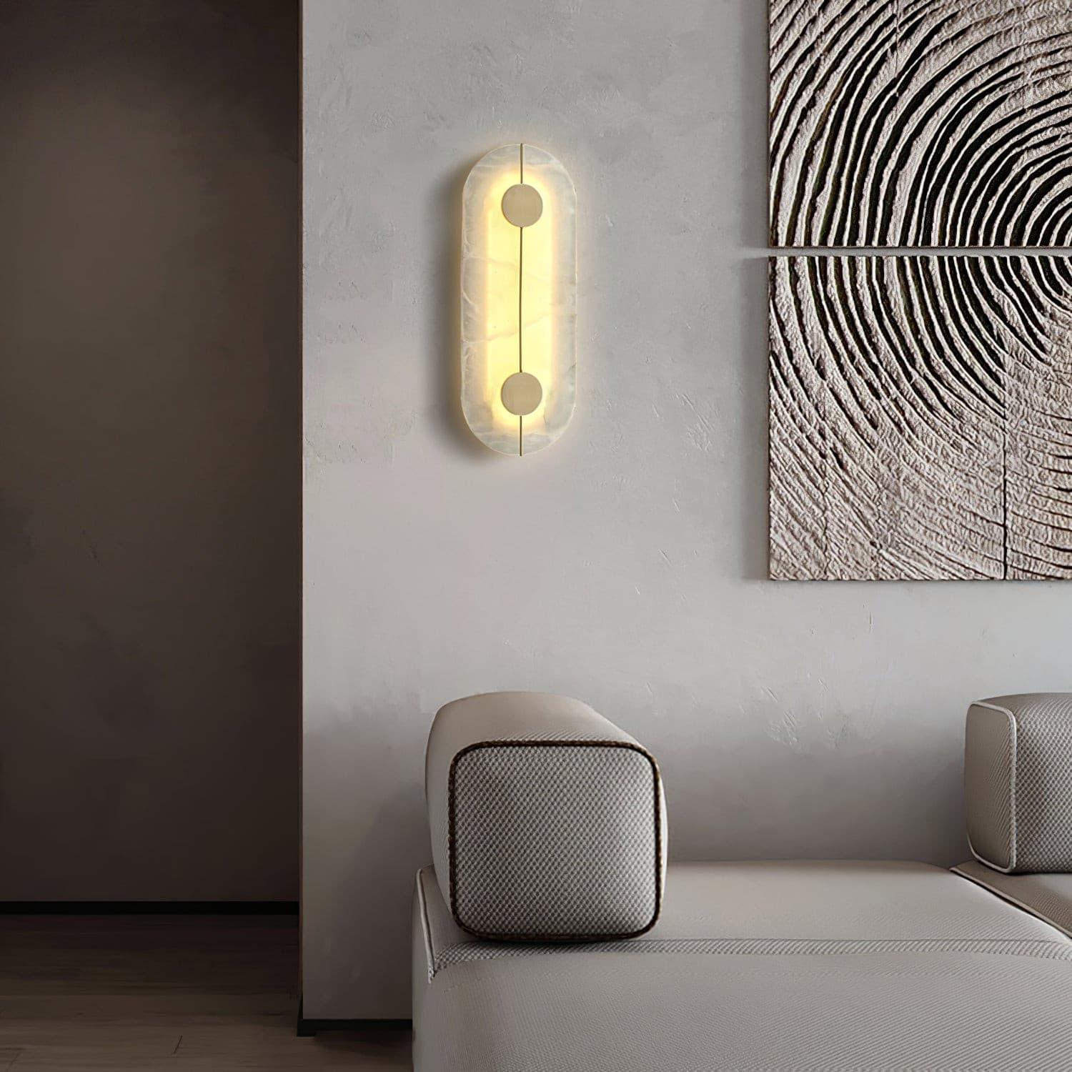 Citheira Minimalist Alabaster Wall Light - Neutralighting