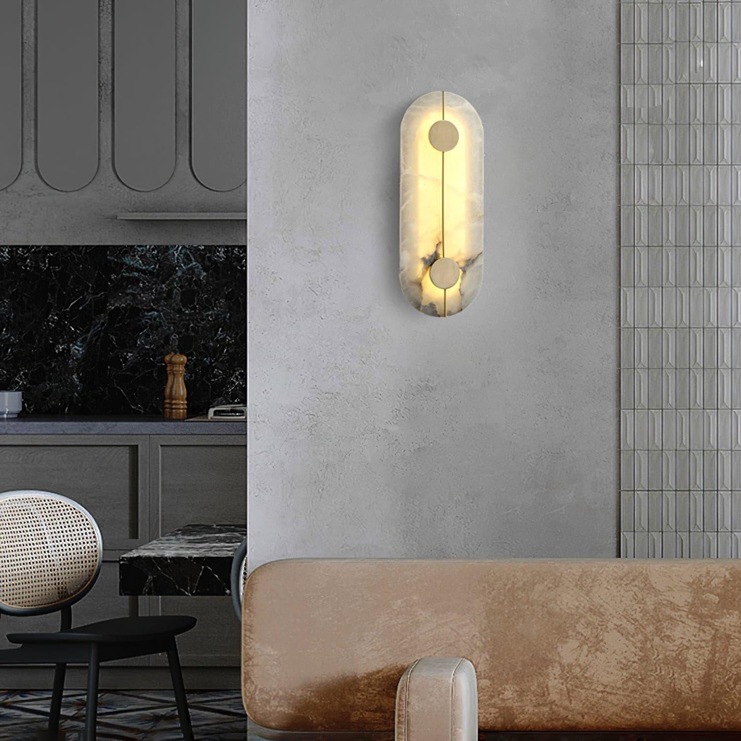 Citheira Minimalist Alabaster Wall Light - Neutralighting