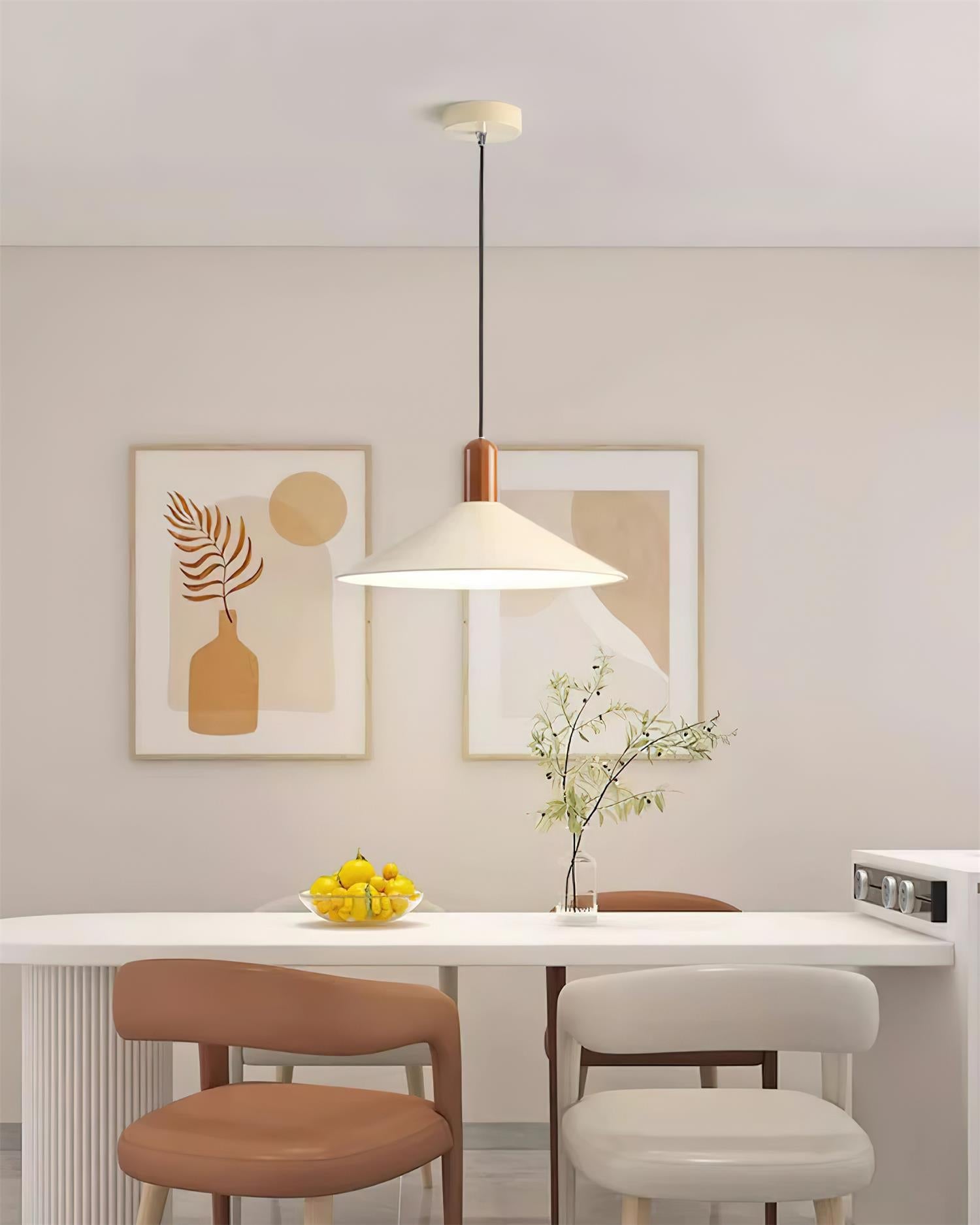 Pendant Light LED Minimalist Cone Hanging Lamp for Kitchen Dining - Letslighting