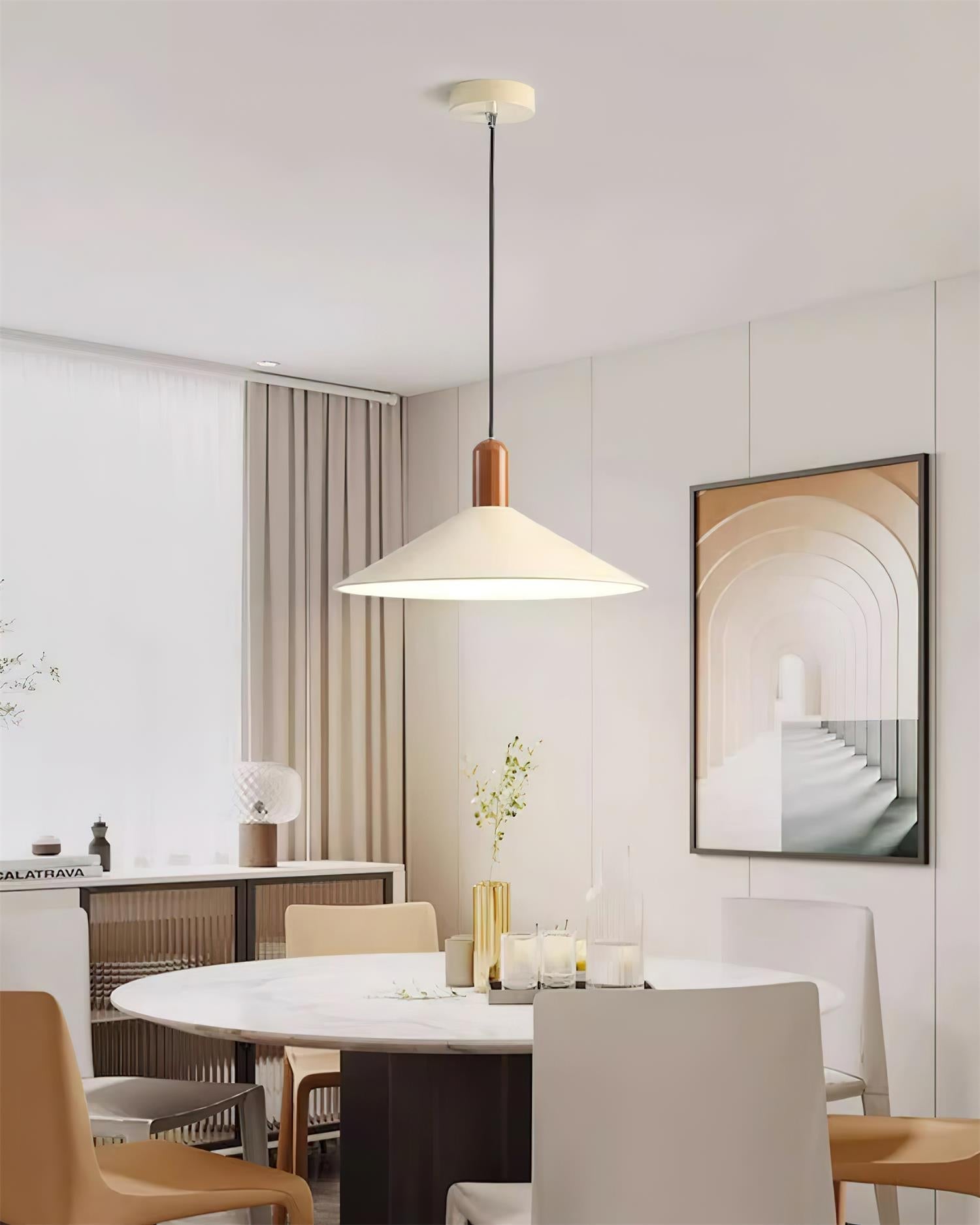 Pendant Light LED Minimalist Cone Hanging Lamp for Kitchen Dining - Letslighting
