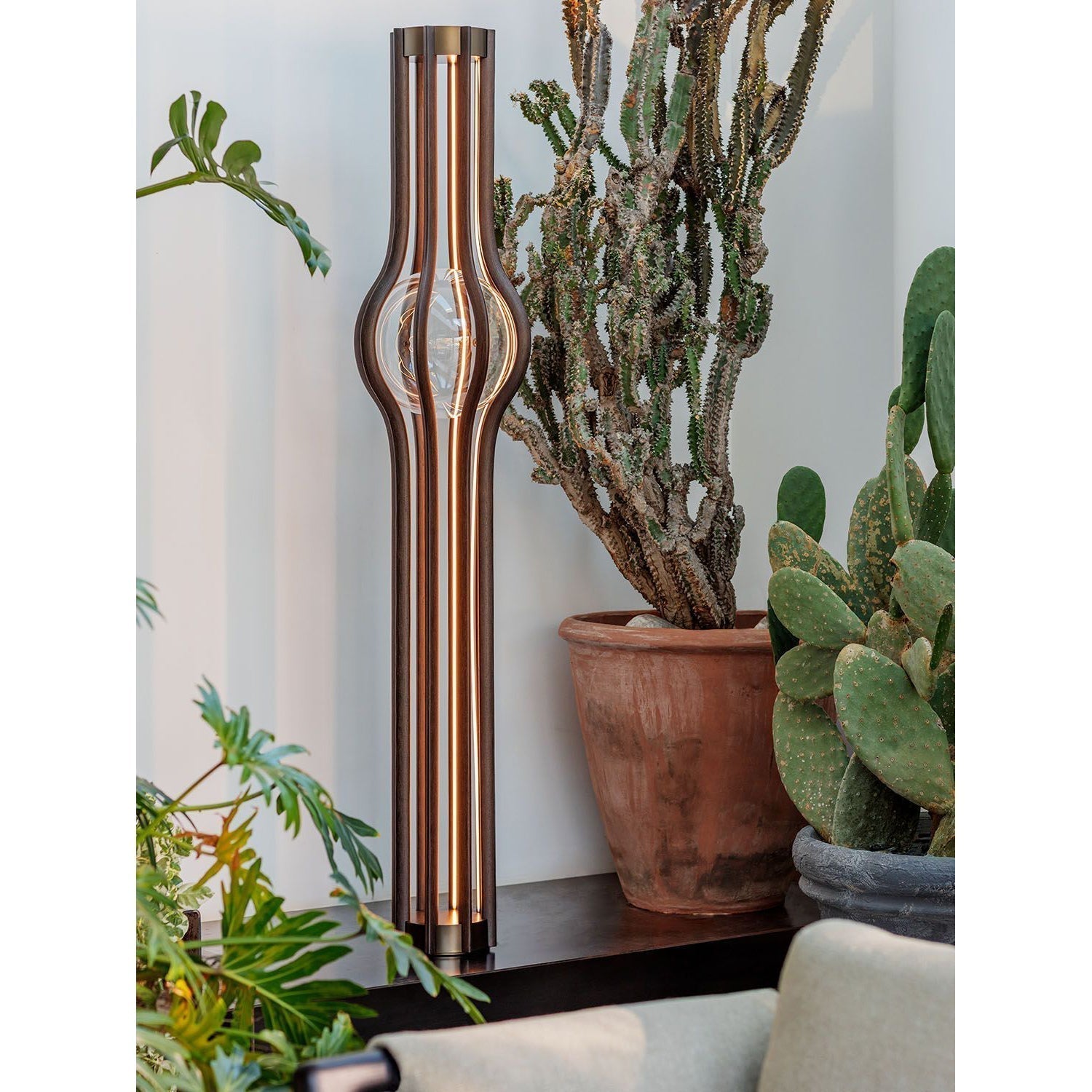 Ashaa Floor Lamp - Lamp Copper