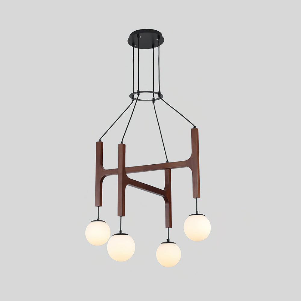 Muto Lampadario Geometrico in Legno