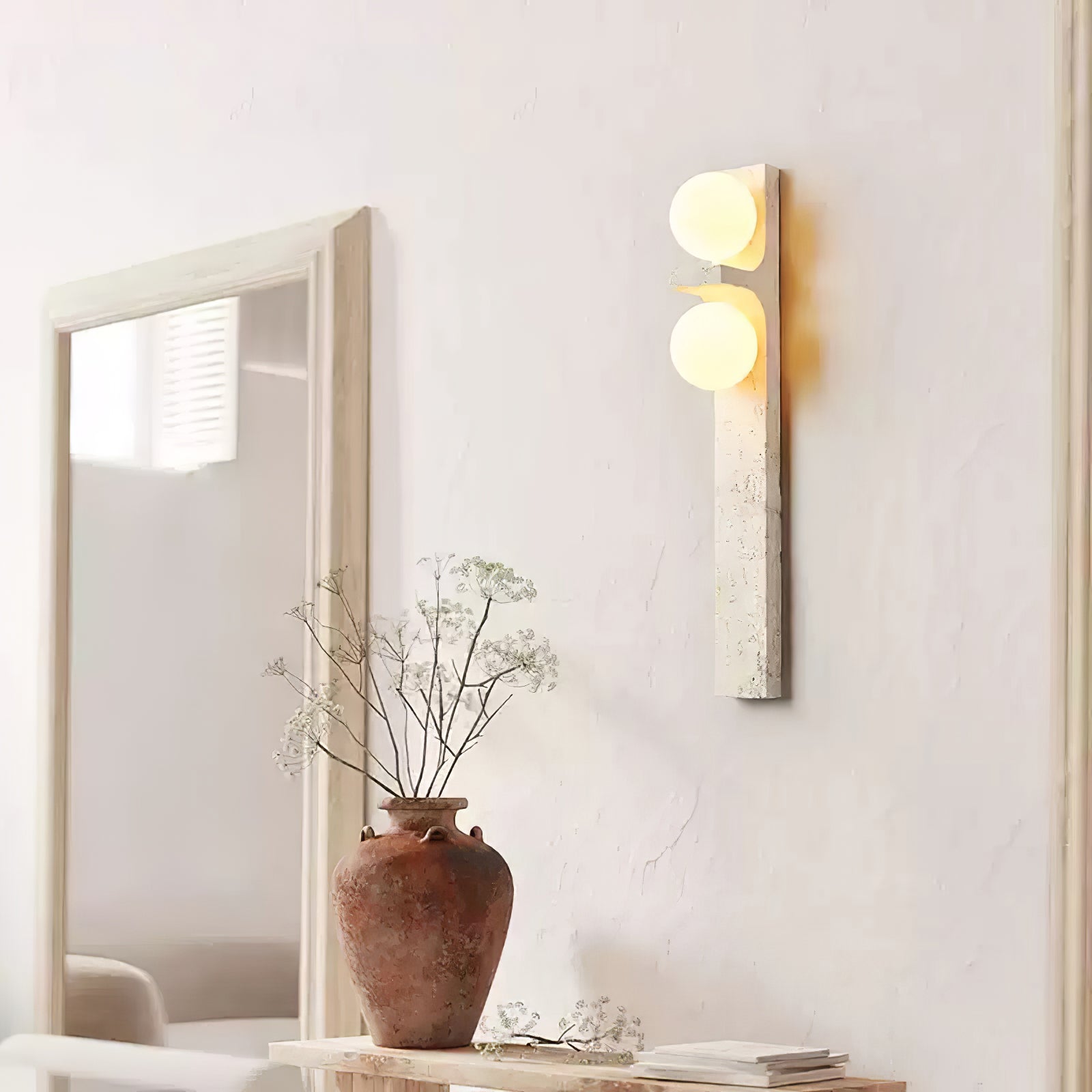 Cassiopeia Travertine Wall Light - Neutralighting