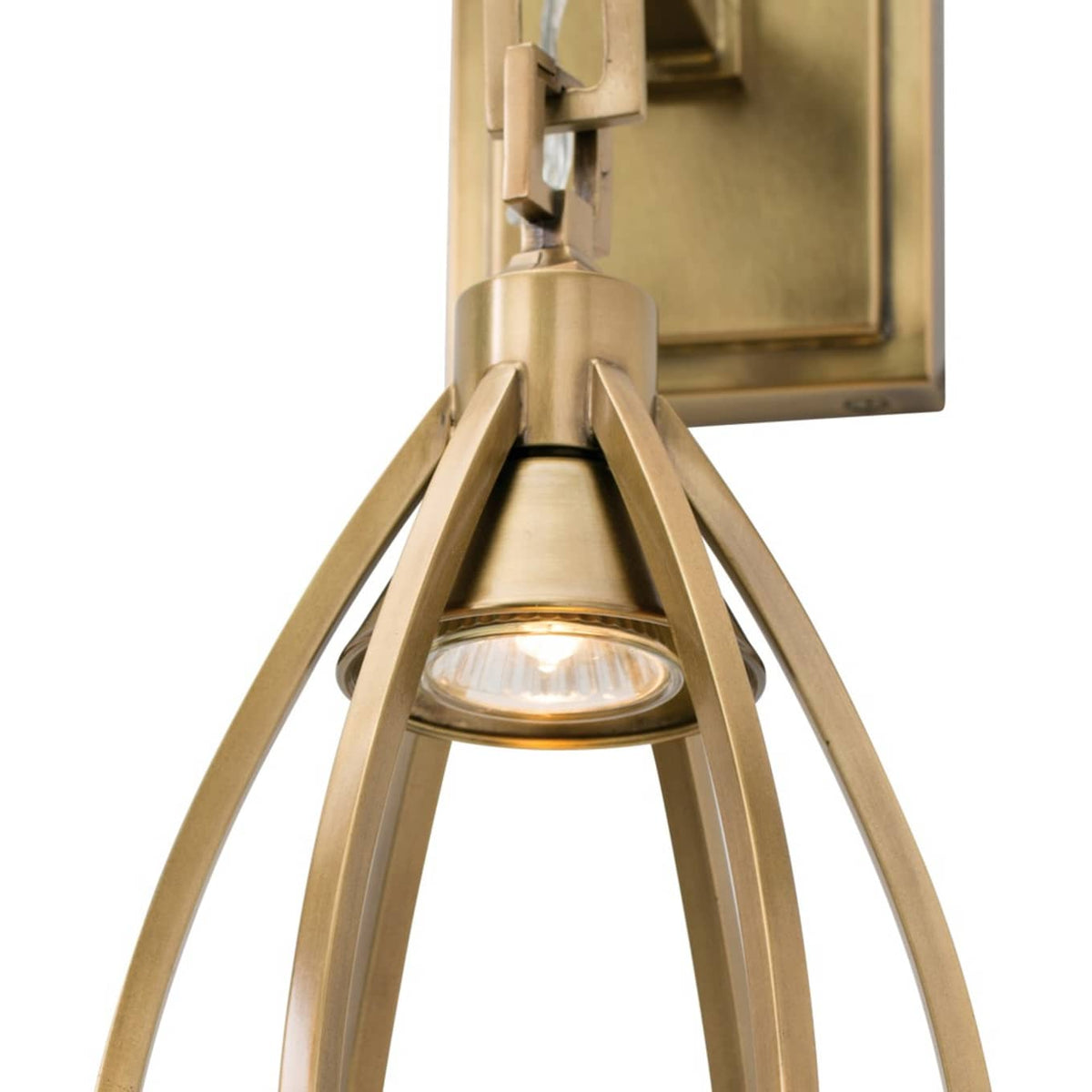 Gloruvys Modern Minimalist Brass Crystal Wall Lamp - Lamp Copper