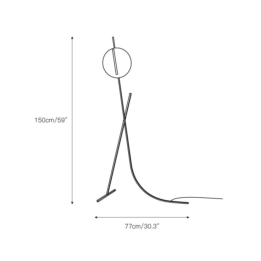 Athletes Floor Lamp - Lamp Copper