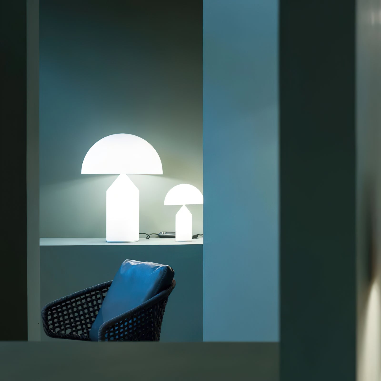 Atollo Alabaster Table Lamp - Lamp Copper