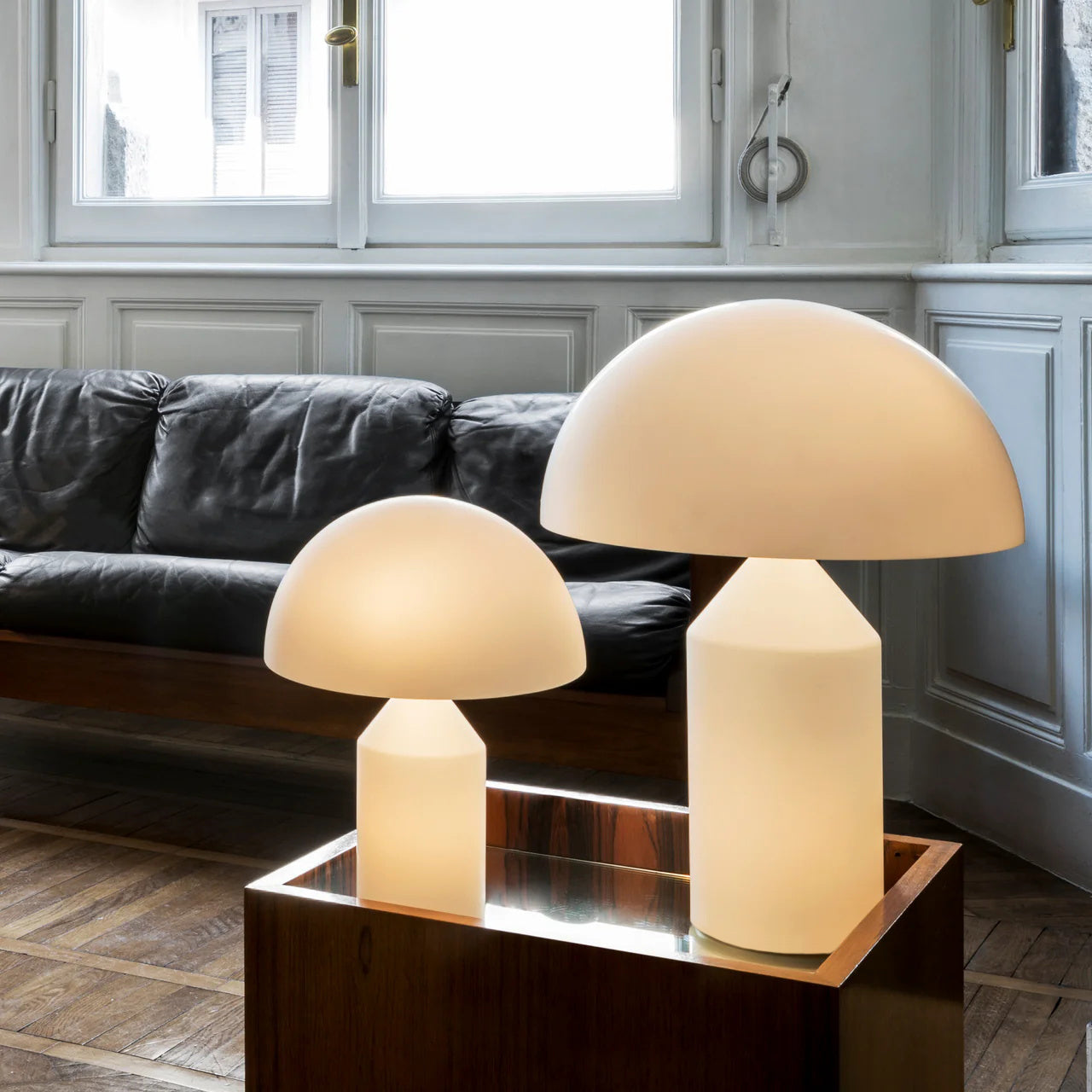Atollo Alabaster Table Lamp - Lamp Copper