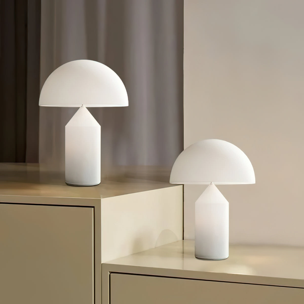 Atollo Alabaster Table Lamp - Lamp Copper