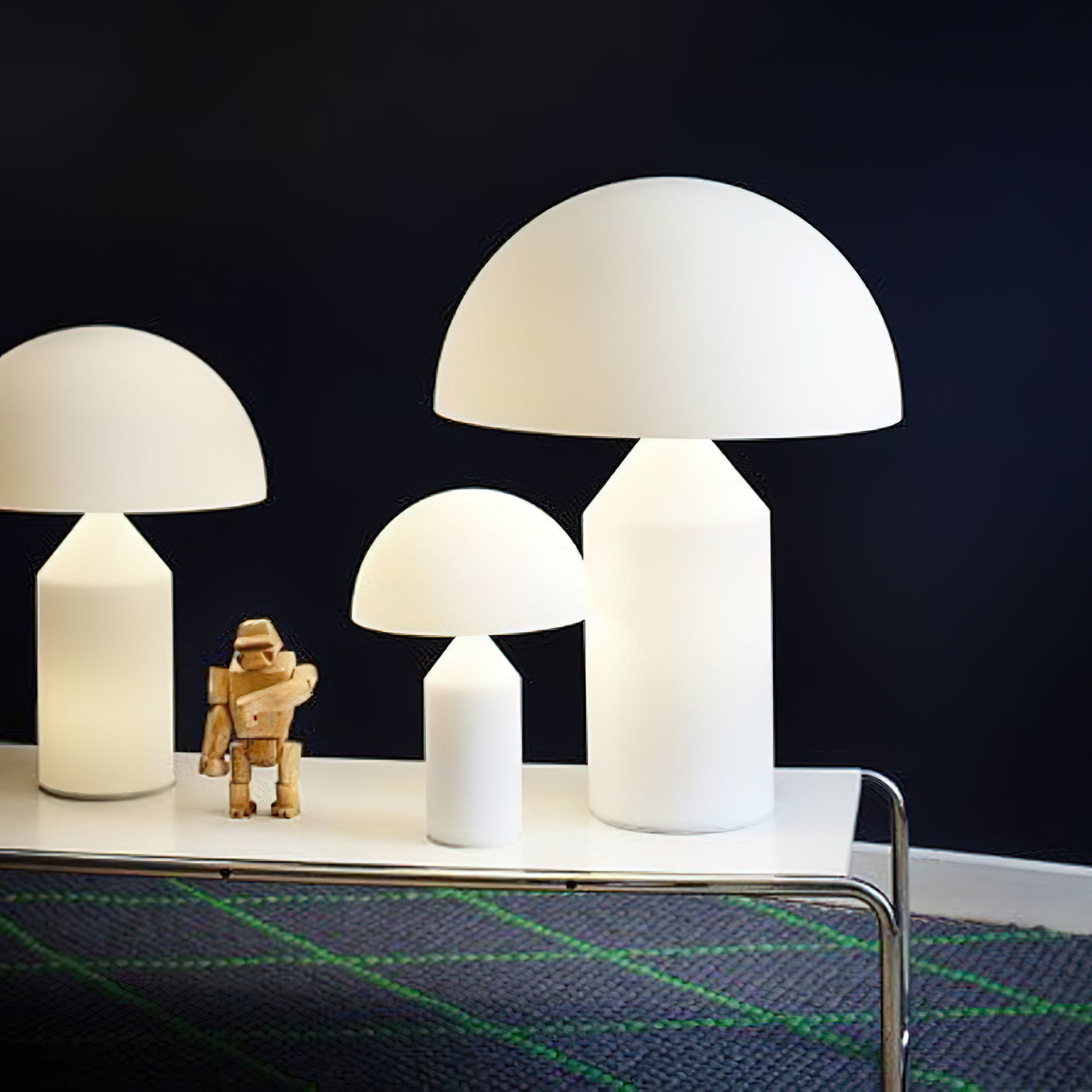Atollo Alabaster Table Lamp - Lamp Copper