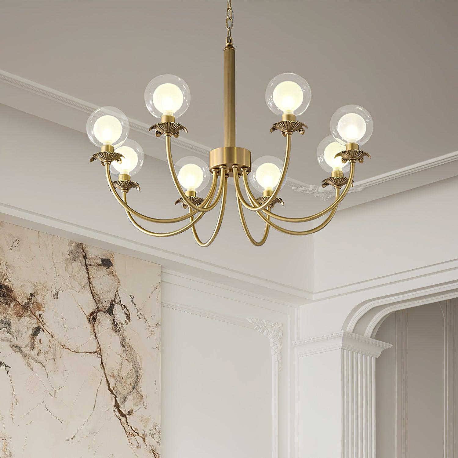 Crown Classic Glass Chandelier - Blowlighting