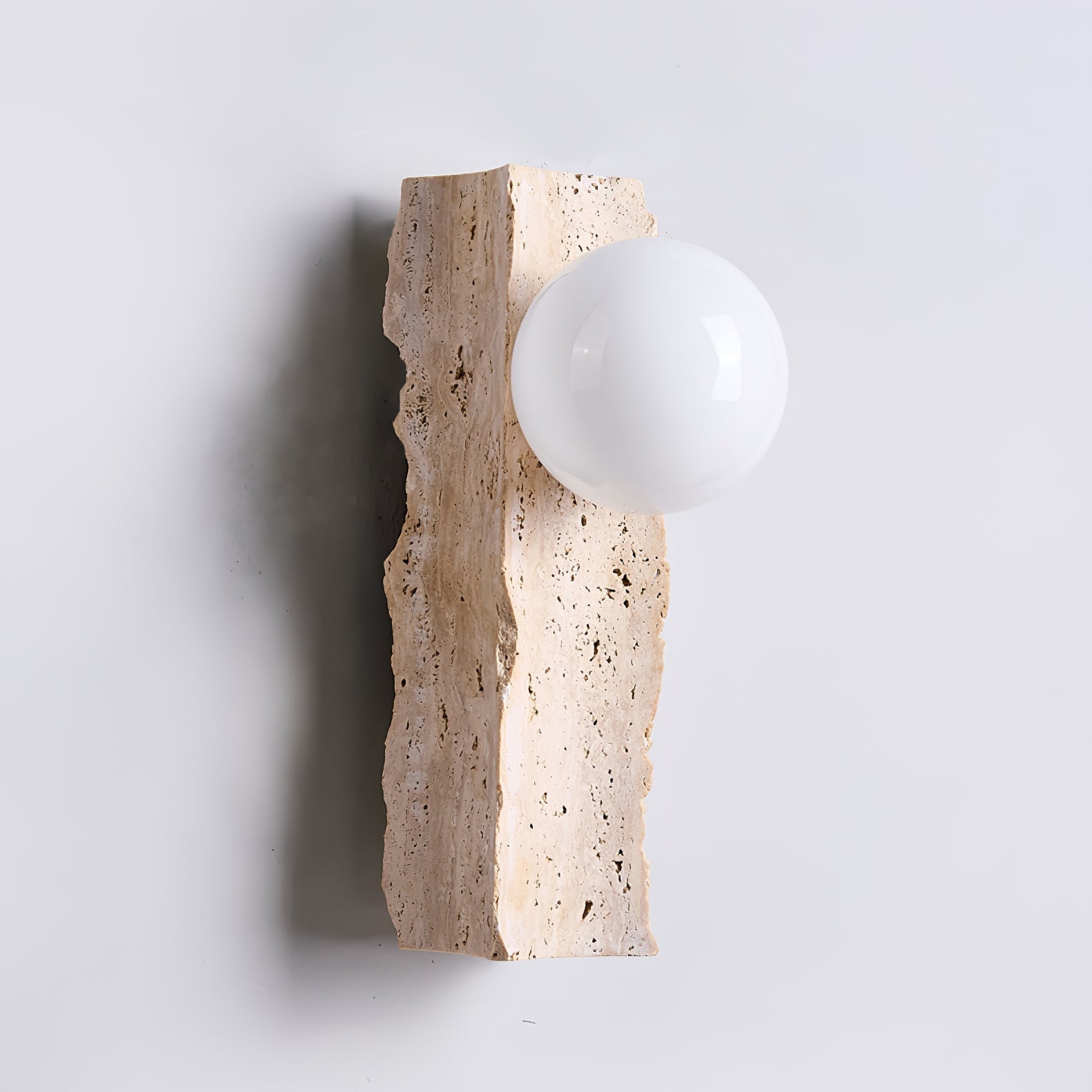 Elnoren Organic Travertine Wall Light - Neutralighting