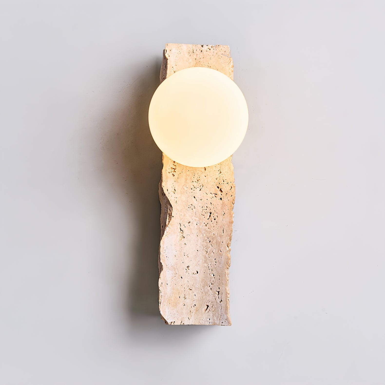 Elnoren Organic Travertine Wall Light - Neutralighting