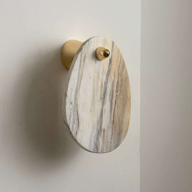 Norduvys Modern Luxurious Metal Marble Wall Lamp - Lamp Copper