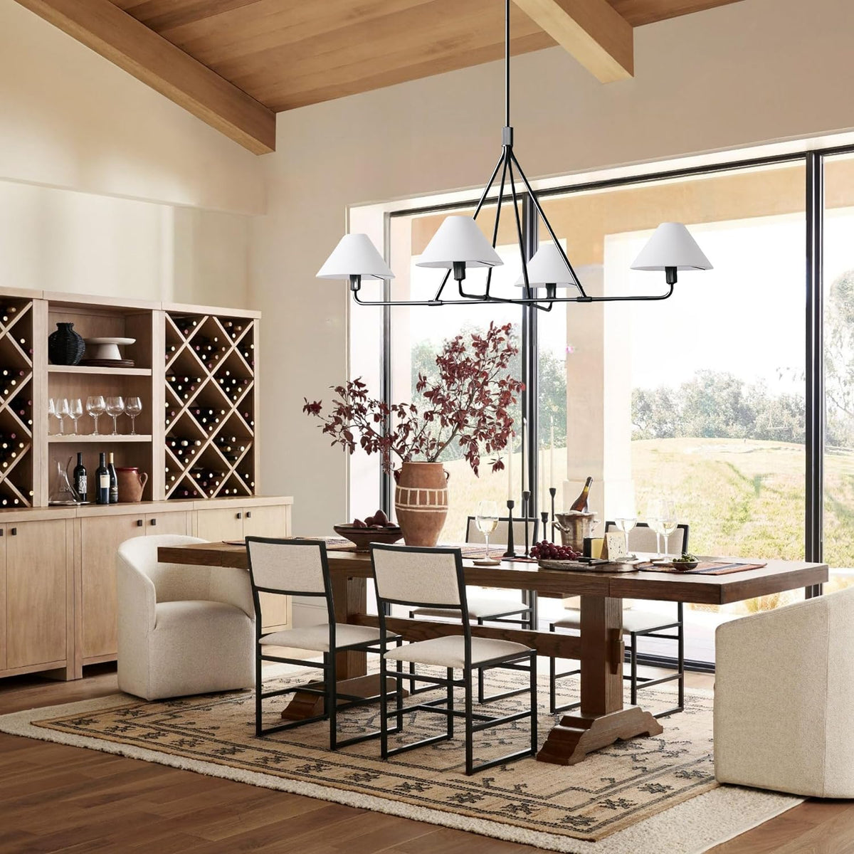 Aurora Chandelier Cone Shade Minimalist - Blowlighting