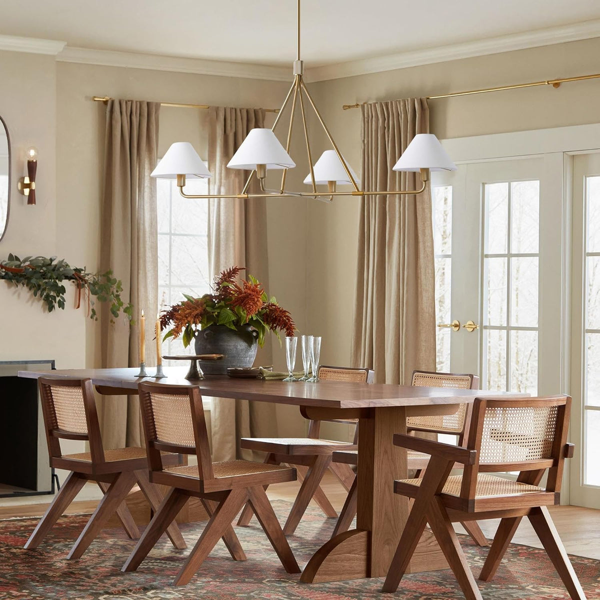 Aurora Chandelier Cone Shade Minimalist - Blowlighting