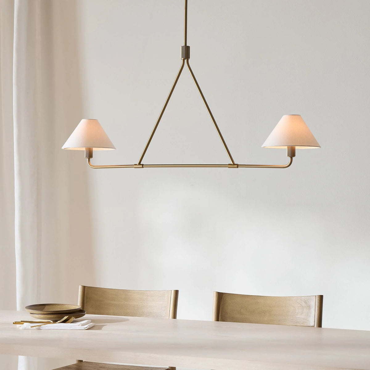 Aurora Chandelier Cone Shade Minimalist - Blowlighting
