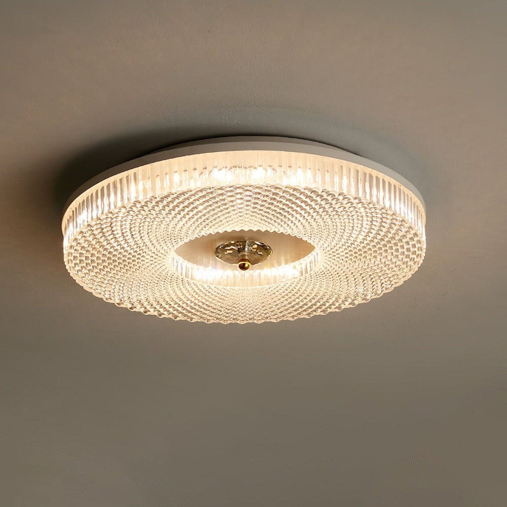 Kristy Moderno Rotondo LED Plafoniere Bianco/Oro/Nero Camera Da Letto