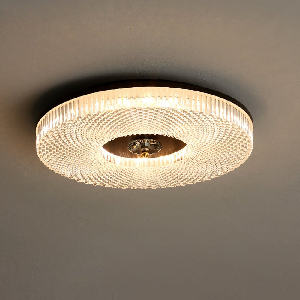 Kristy Moderno Rotondo LED Plafoniere Bianco/Oro/Nero Camera Da Letto