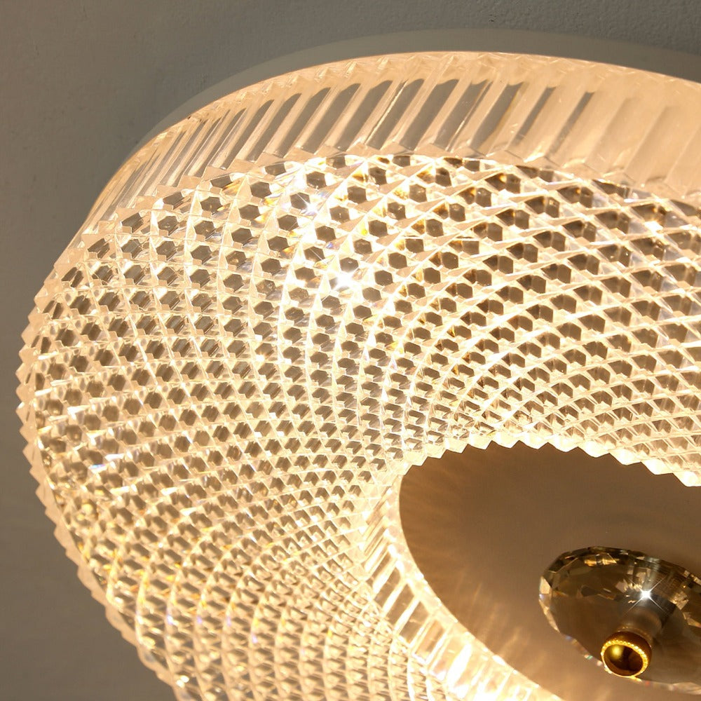 Kristy Moderno Rotondo LED Plafoniere Bianco/Oro/Nero Camera Da Letto