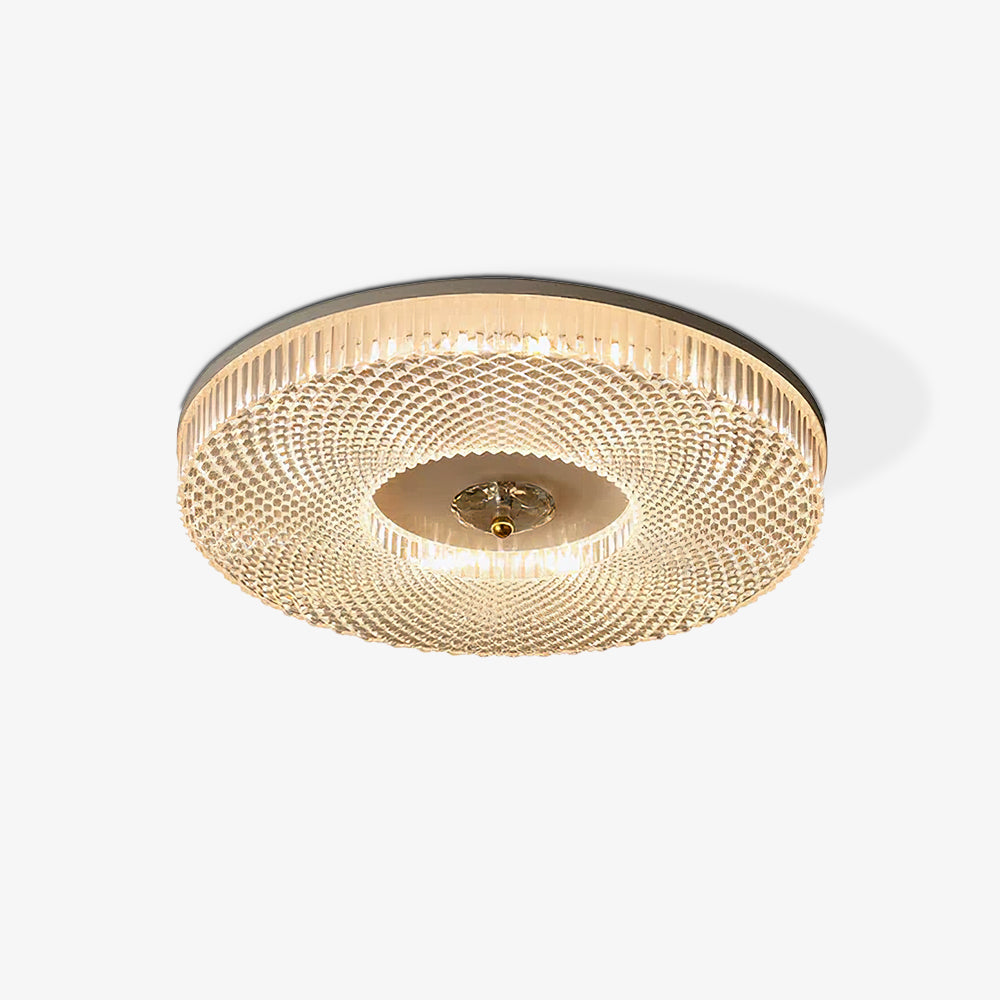 Kristy Moderno Rotondo LED Plafoniere Bianco/Oro/Nero Camera Da Letto