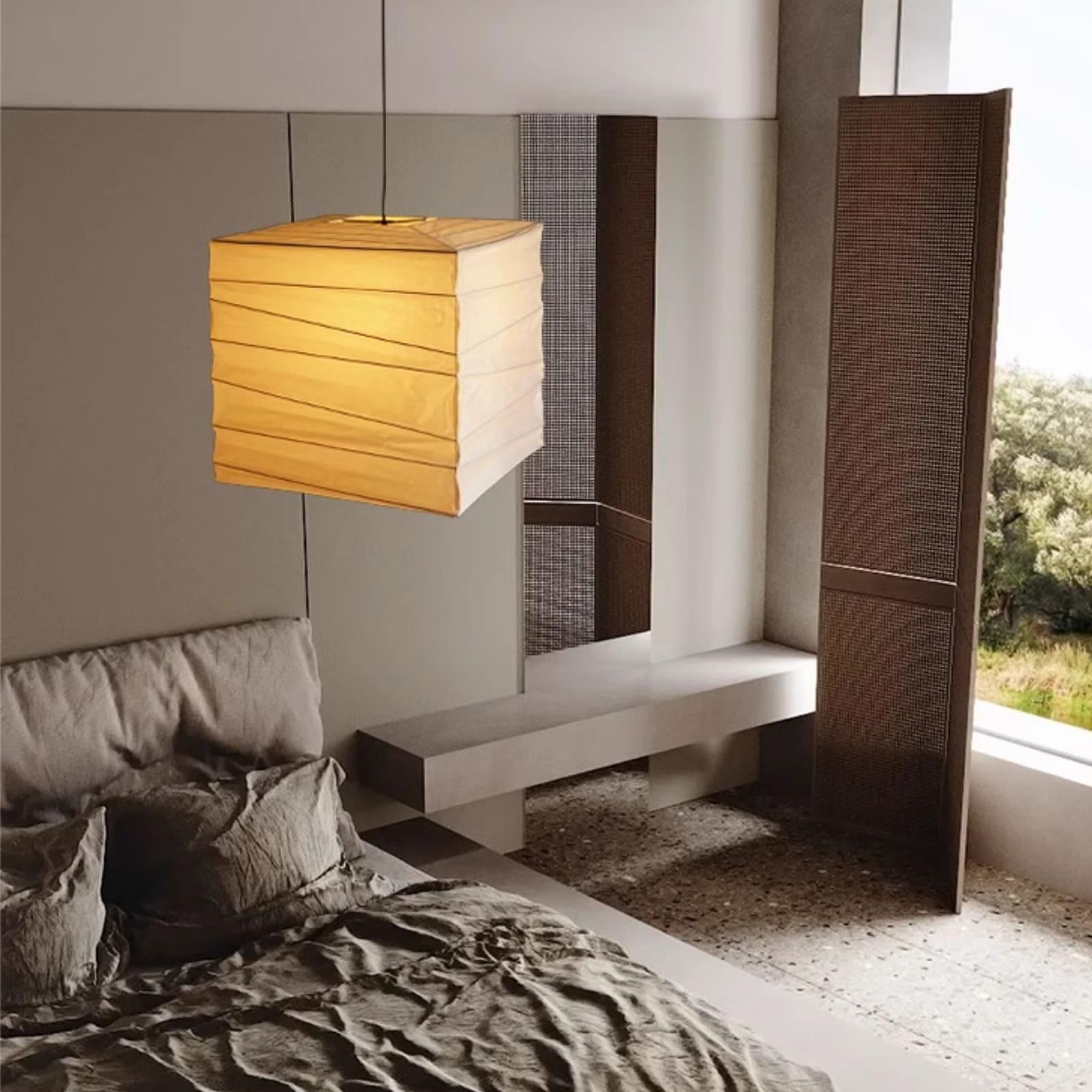 Ayla Paper Cube Pendant Lamp - Blowlighting