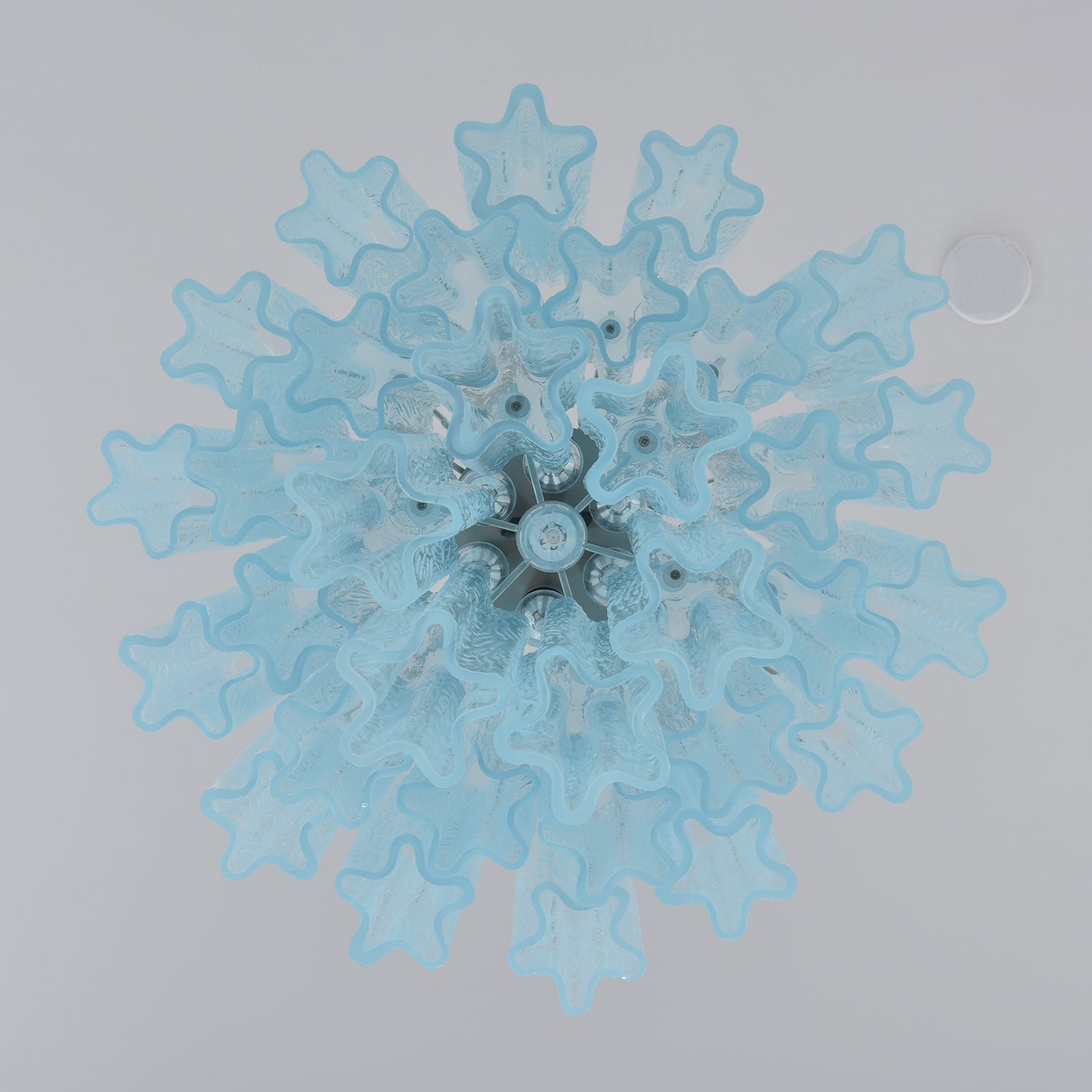 Aurora Chandelier Azzura Murano Glass Tube Coastal - Blowlighting