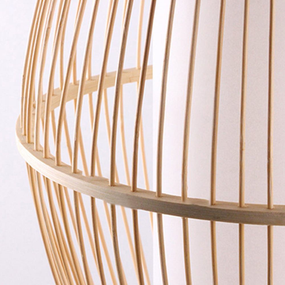 Muto Applique Rustica Cilindrica Rattan a LED Applique da Corridoio