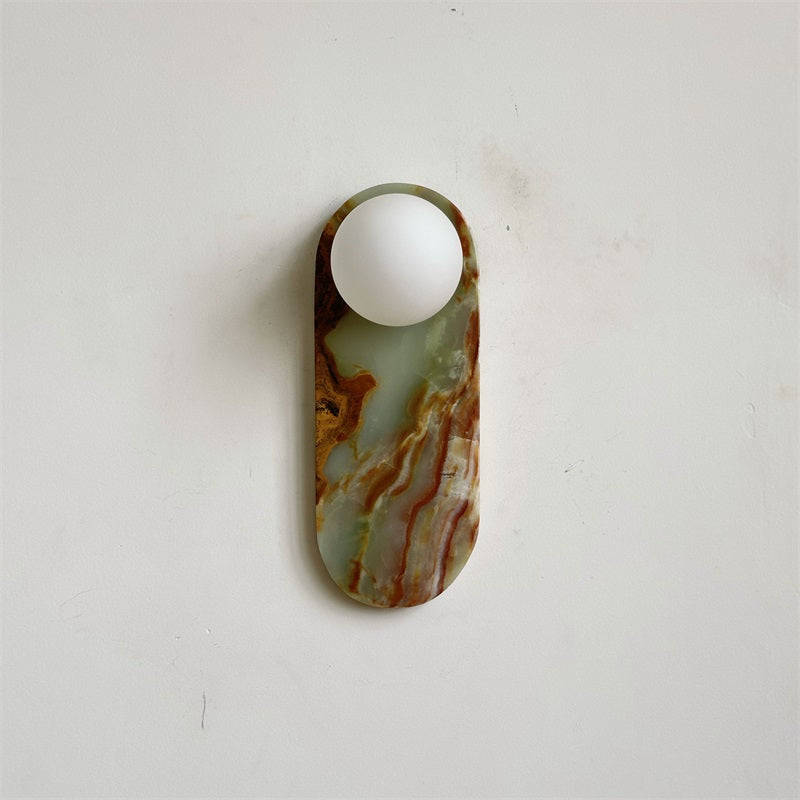 Syraeia Modern Minimalist Marble Jade Wall Lamp - Lamp Copper