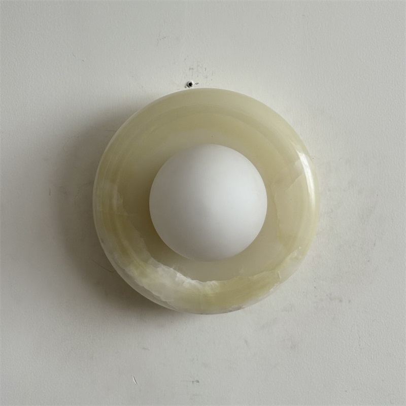 Vivina Modern Minimalist Cyan Jade Sconce Wall Lamp - Lamp Copper