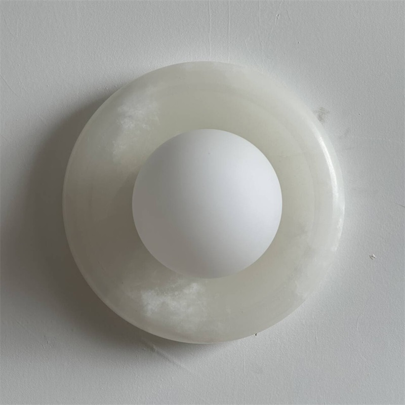 Vivina Modern Minimalist Cyan Jade Sconce Wall Lamp - Lamp Copper