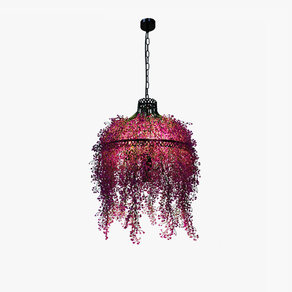 Arisha Industriale Metallo/Acrilico Lux Lampadario Verde/Viola Camera da letto/Soggiorno
