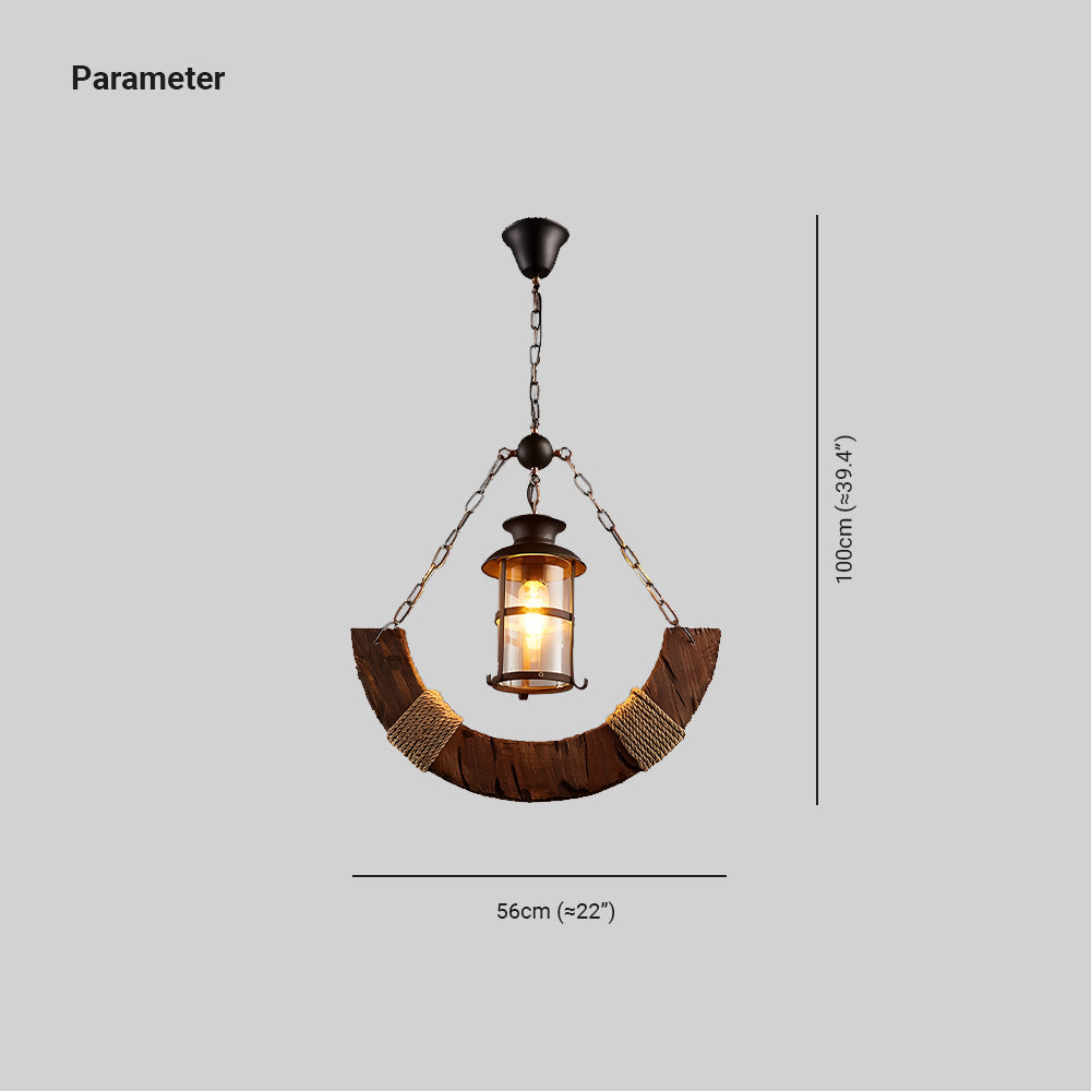 Epoch Decorativo Lampade a sospensione Legno Marrone Soggiorno