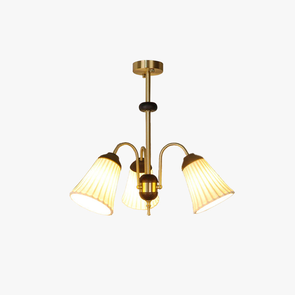 Arisha Retro LED Lux Lampadario Oro Metallo Sala da pranzo Camera da letto