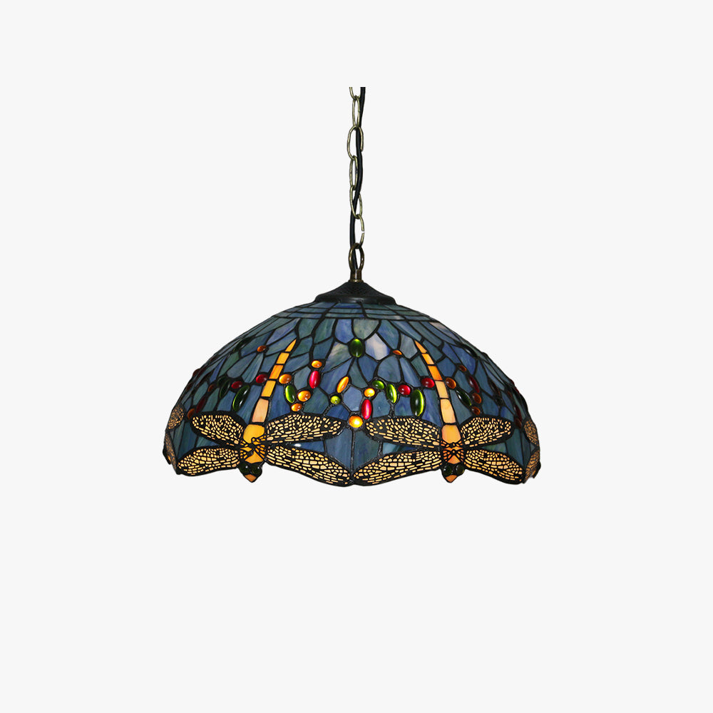 Tiffany Vintage Metallo/Vetro Sospensione Soggiorno/Ristorante