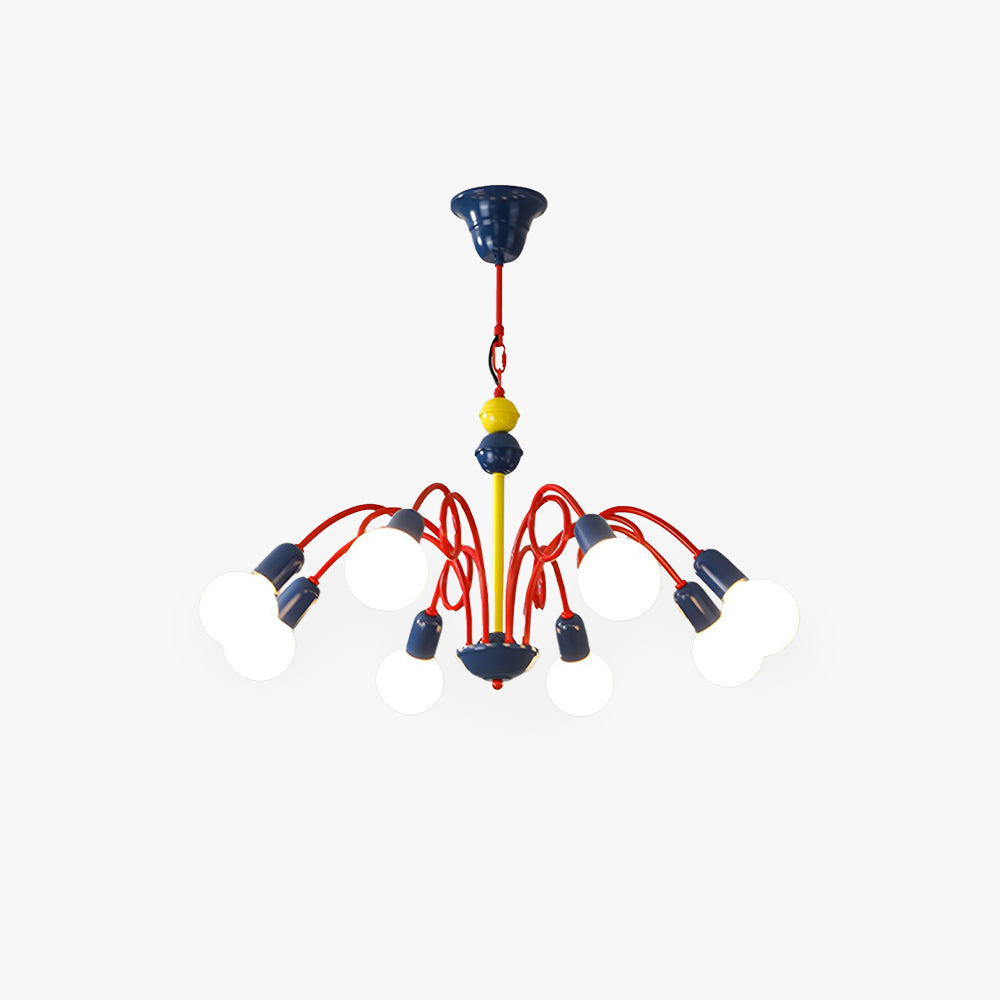 Valentina Moderno Metallo Lux Lampadario Multicolore Soggiorno/Sala da Pranzo