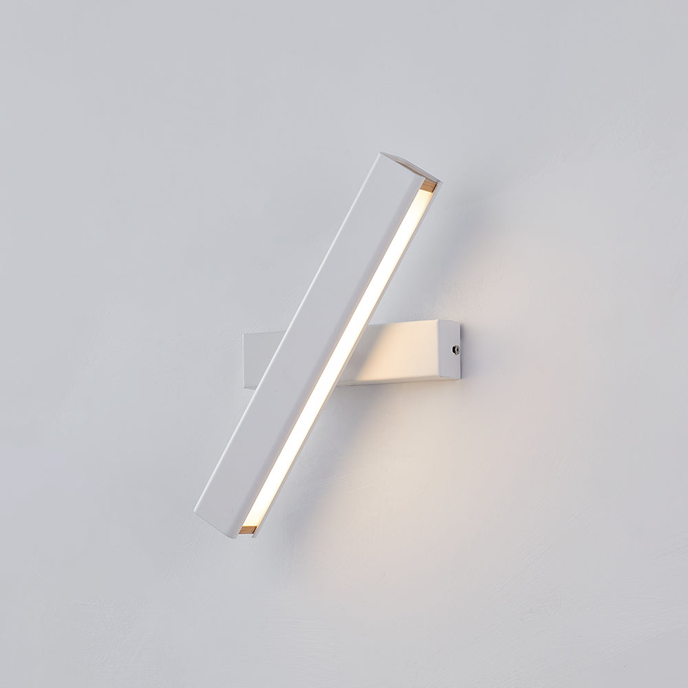 Arisha Moderno LED Rettangolare Girevole Applique Metallo Nero/Bianco Soggiorno/Camera da Letto
