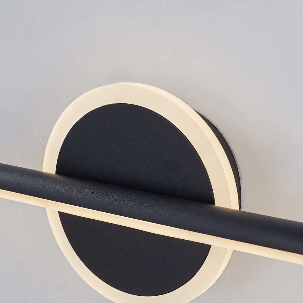 Arisha Minimalismo LED Applique Nero/Oro Lineare