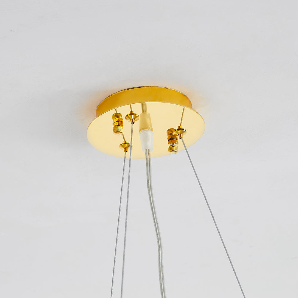 Marilyn Design LED Lampada a Sospensione Artistico in Metallo/Cristallo Oro Soggiorno/Camera da Letto